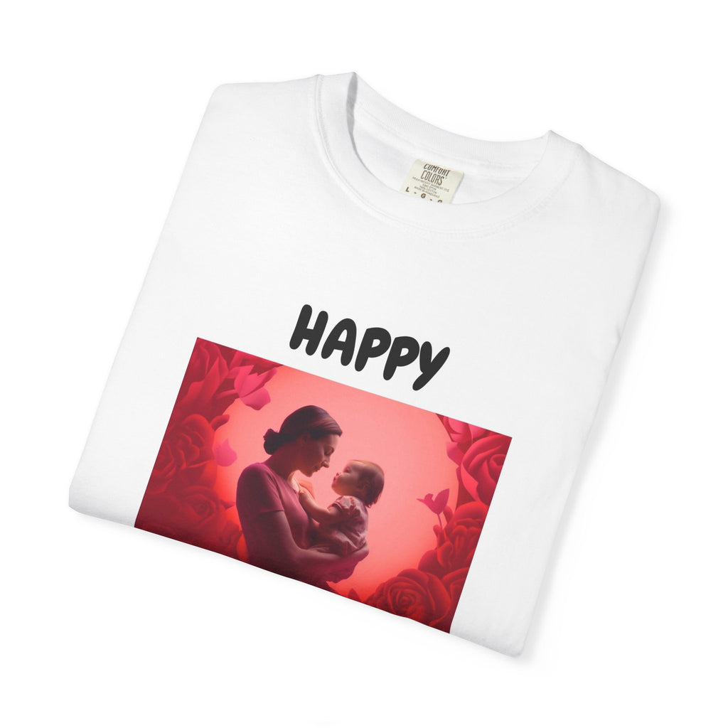 Mother's Day T-Shirt — 'Happy Mother's Day' Heart Mom & Child Graphic