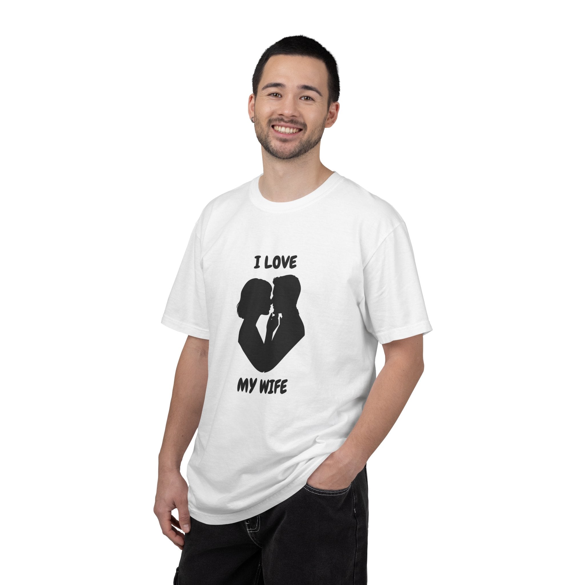 I Love My Wife T-shirt — Romantic Couple Silhouette Tee for Husband