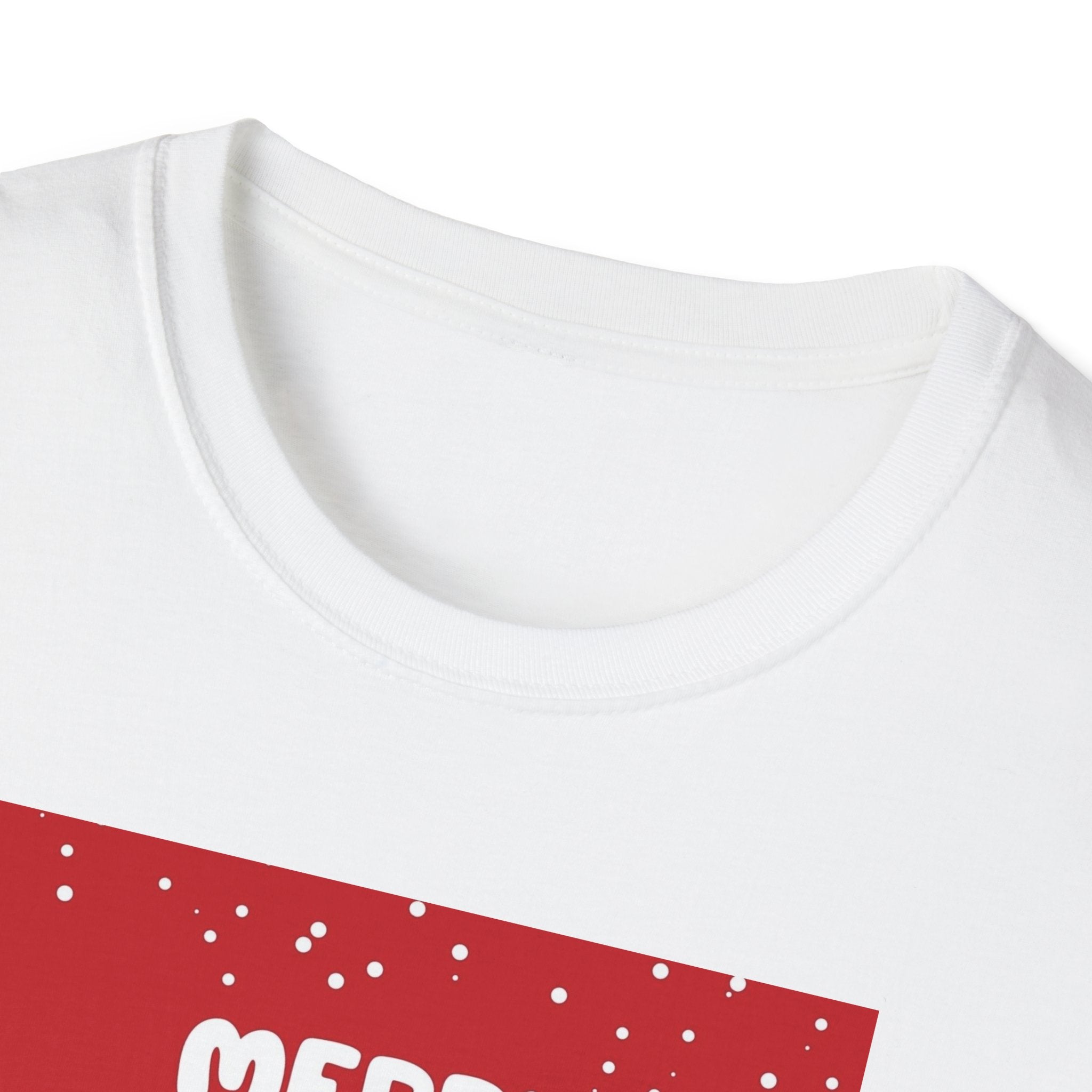 Christmas Snowman T-Shirt — "Merry Christmas, Happy New Year" Holiday Tee