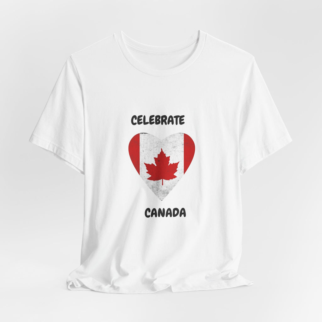 Celebrate Canada T-Shirt — Heart Flag Canadian Pride Tee
