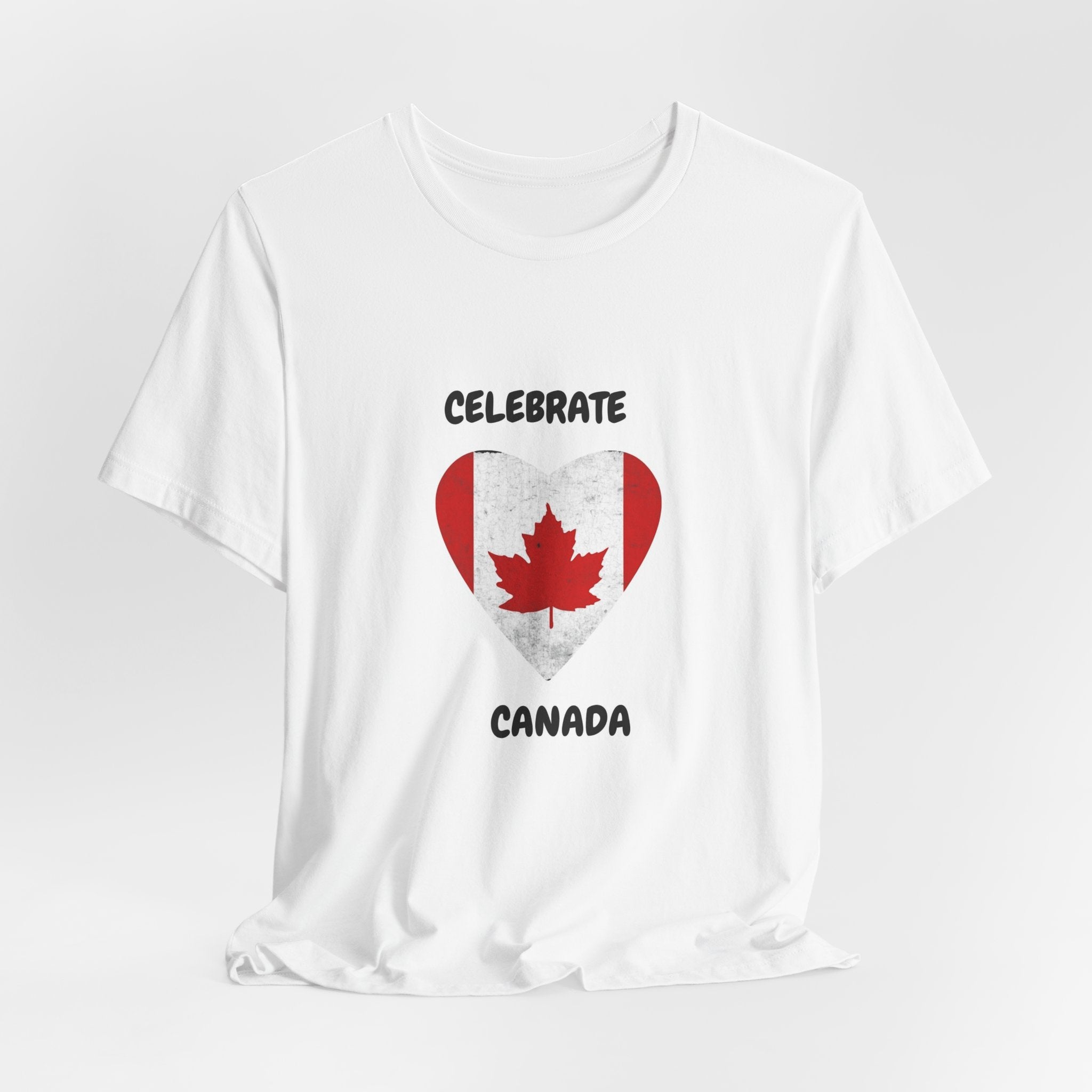 Celebrate Canada T-Shirt — Heart Flag Canadian Pride Tee