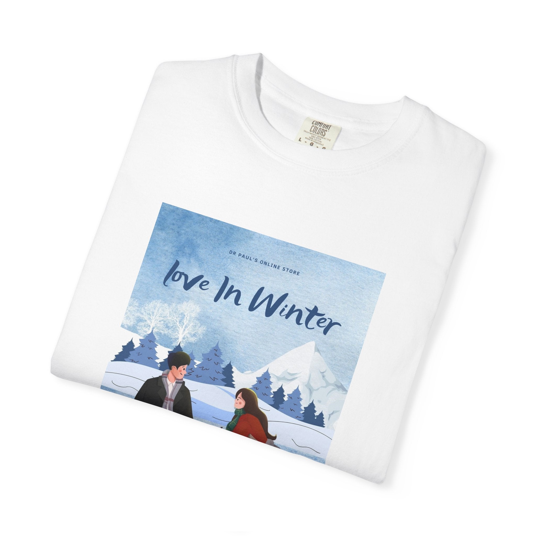 Valentines Ice Skating Tee — "Love in Winter" Casual Graphic T‑Shirt