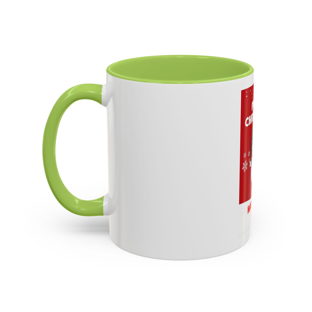 Christmas Snowman Coffee Mug — "Merry Christmas / Happy New Year" Accent Ceramic Mug