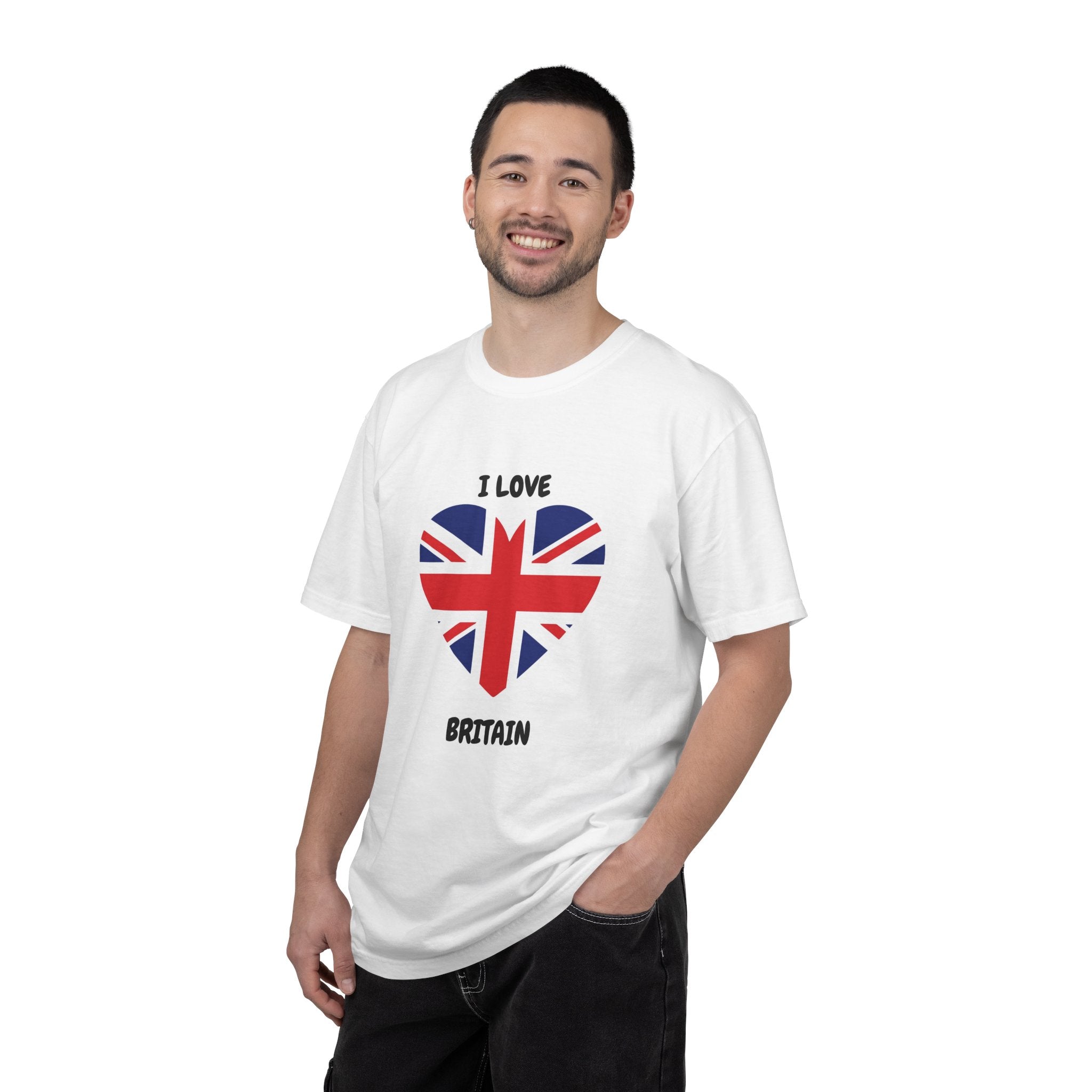 I Love Britain T-Shirt — Heart Union Jack UK Pride Tee