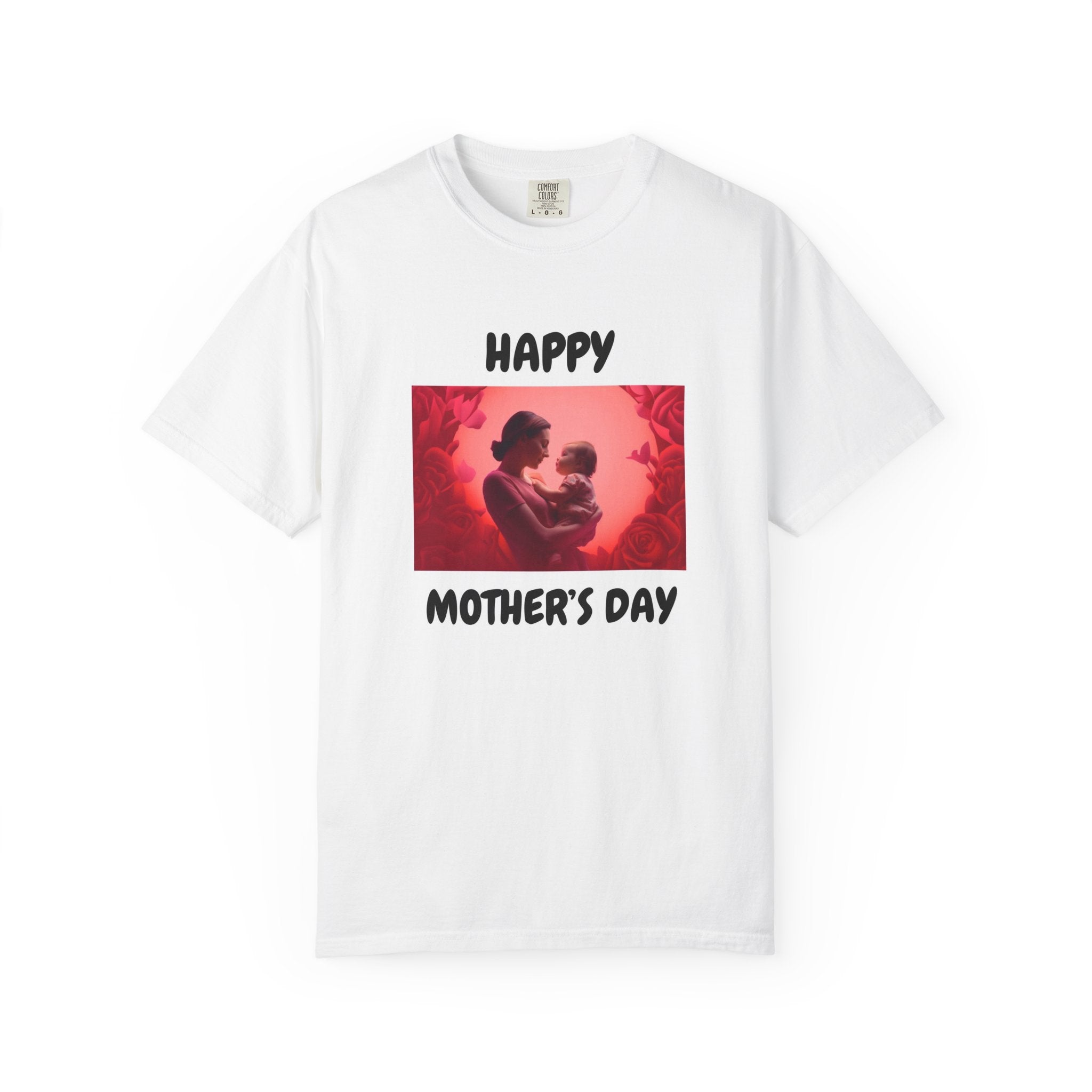 Mother's Day T-Shirt — 'Happy Mother's Day' Heart Mom & Child Graphic