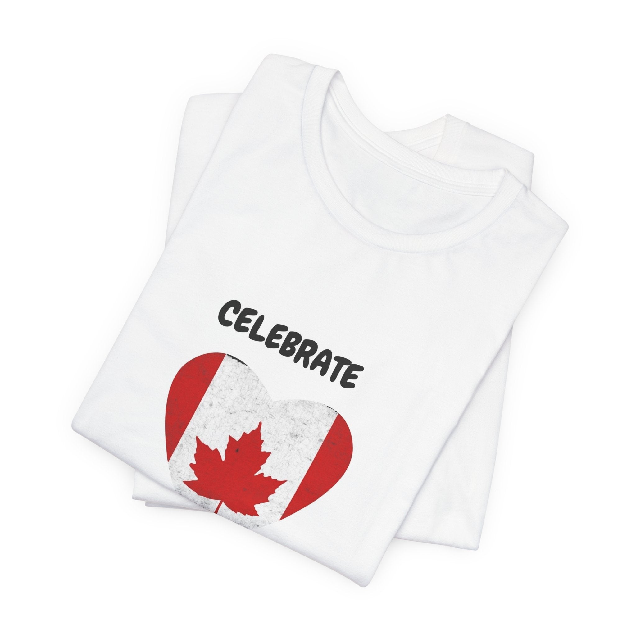 Celebrate Canada T-Shirt — Heart Flag Canadian Pride Tee
