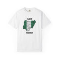 I Love Nigeria T-Shirt — Nigerian Flag Map Pride Tee