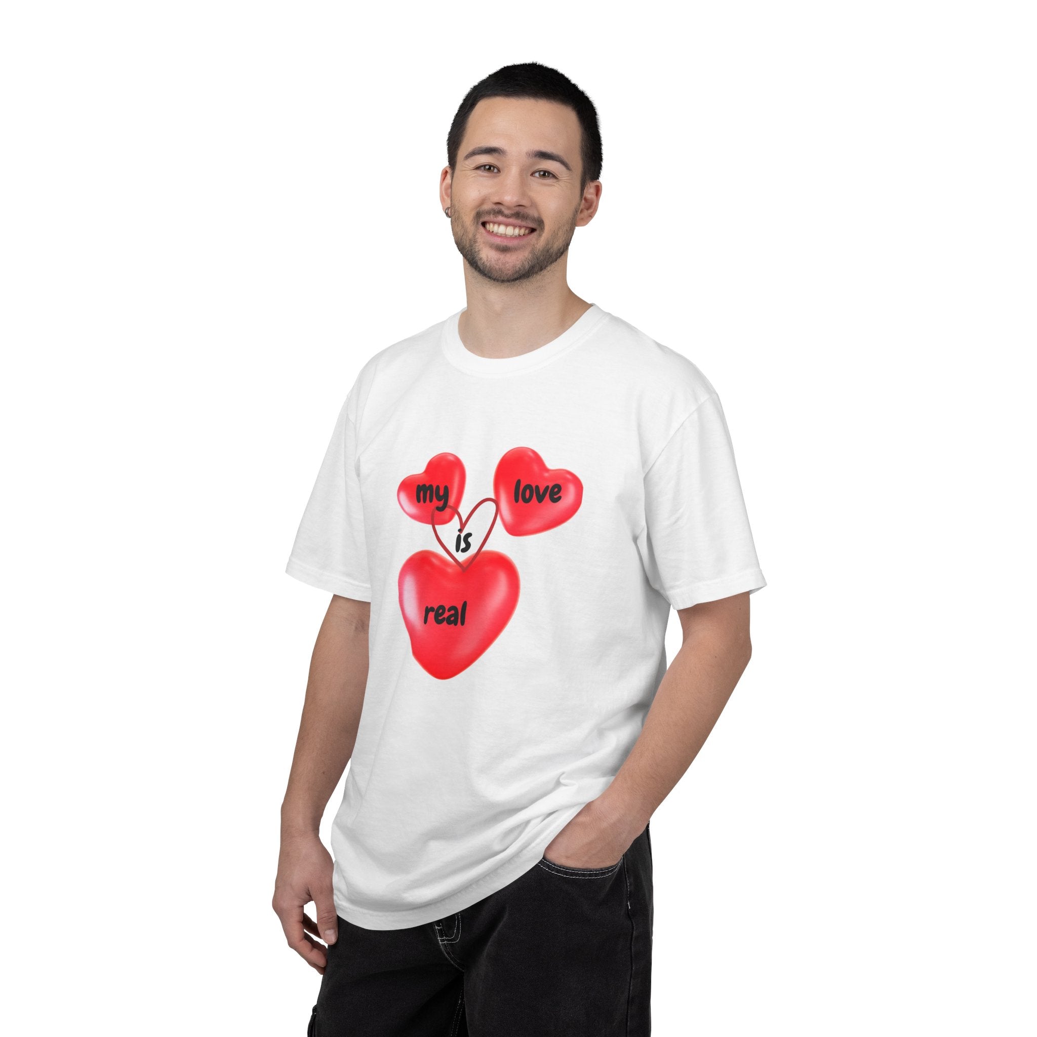 Heart Balloons "My Love Is Real" T-Shirt