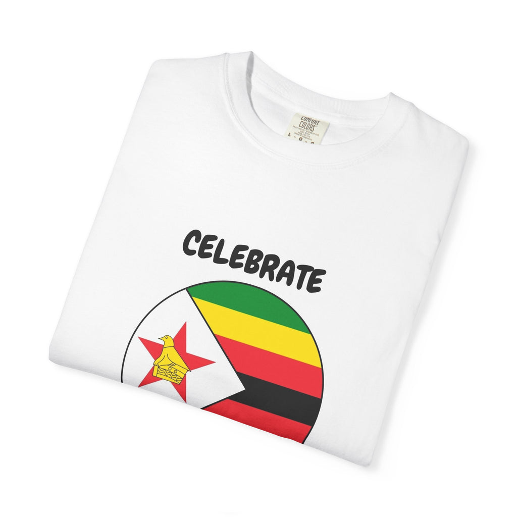 Celebrate Zimbabwe T-Shirt — Zimbabwe Flag Patriotic Tee