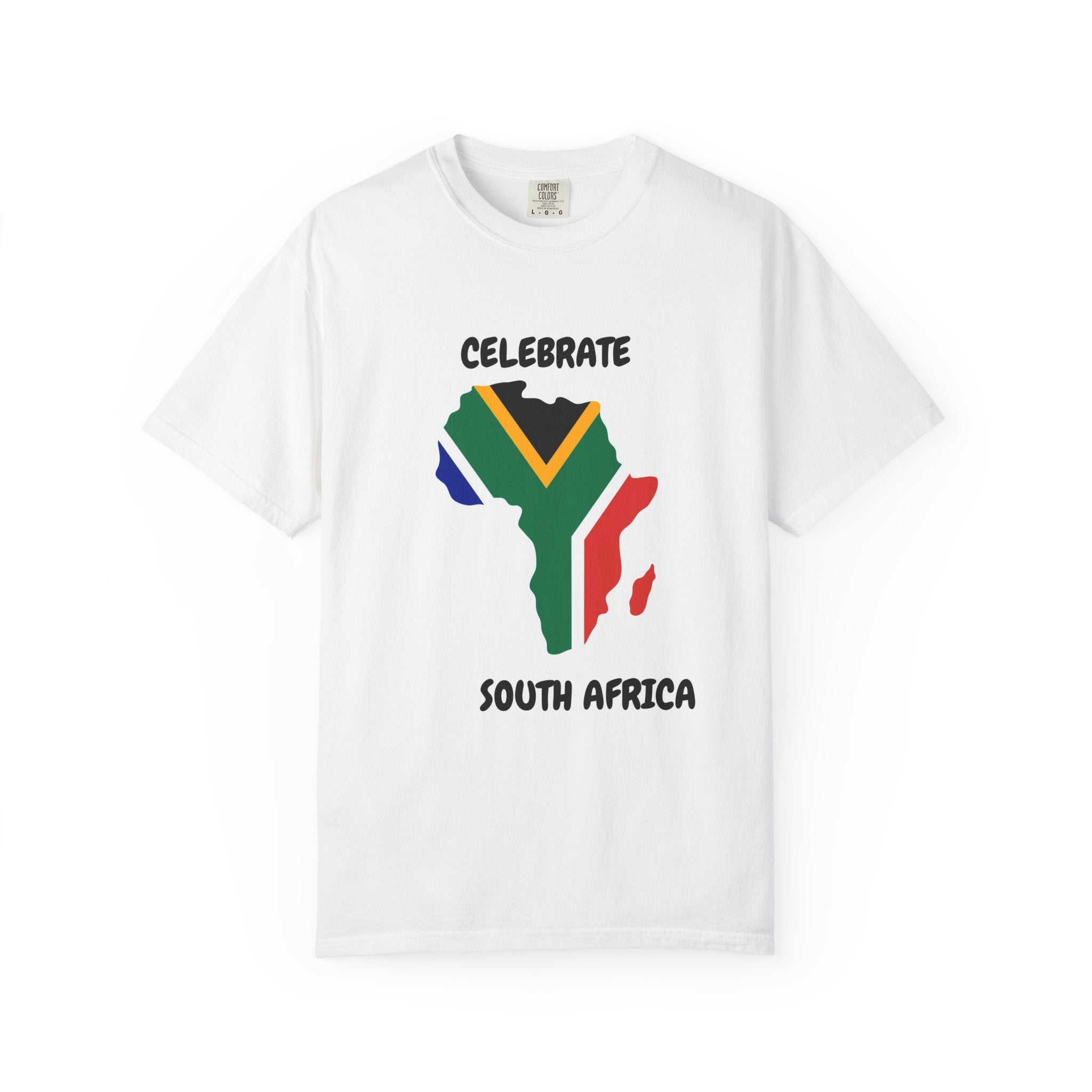 Celebrate South Africa T-Shirt — South Africa Flag Map Tee
