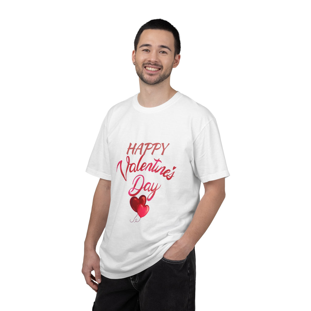 Valentine's Day T-Shirt — "Happy Valentine's Day" Heart Graphic Tee