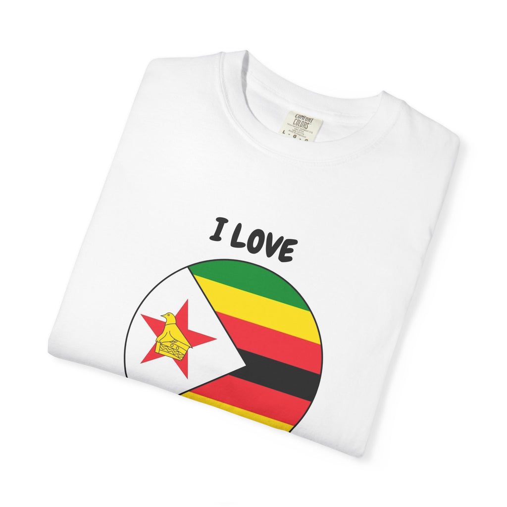 I Love Zimbabwe T-Shirt — Zimbabwe Flag Graphic Tee