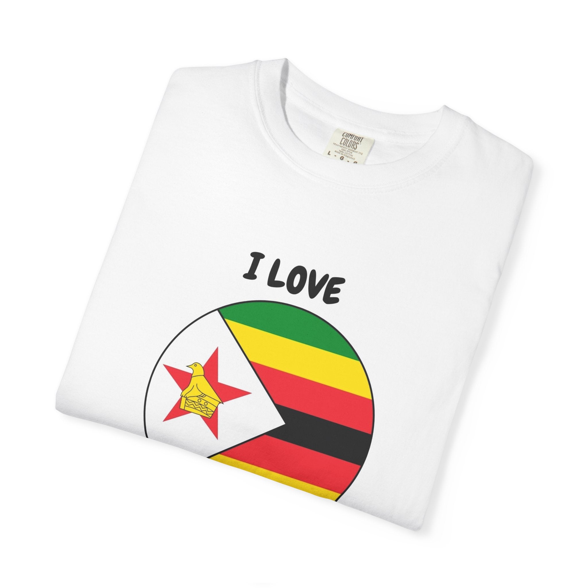I Love Zimbabwe T-Shirt — Zimbabwe Flag Graphic Tee