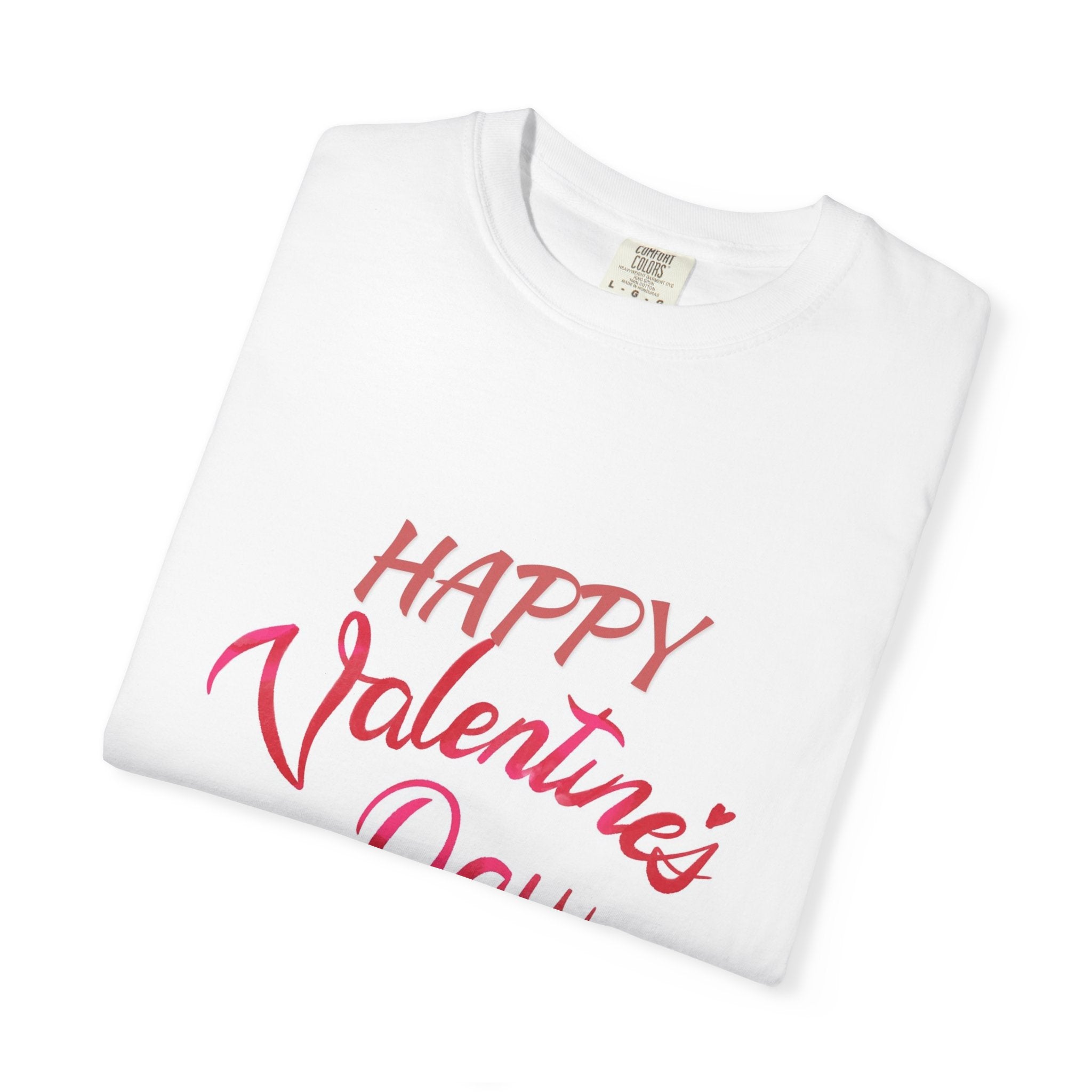 Valentine's Day T-Shirt — "Happy Valentine's Day" Heart Graphic Tee