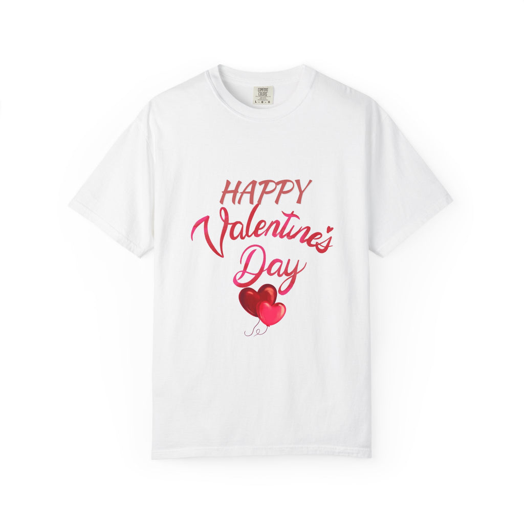 Valentine's Day T-Shirt — "Happy Valentine's Day" Heart Graphic Tee