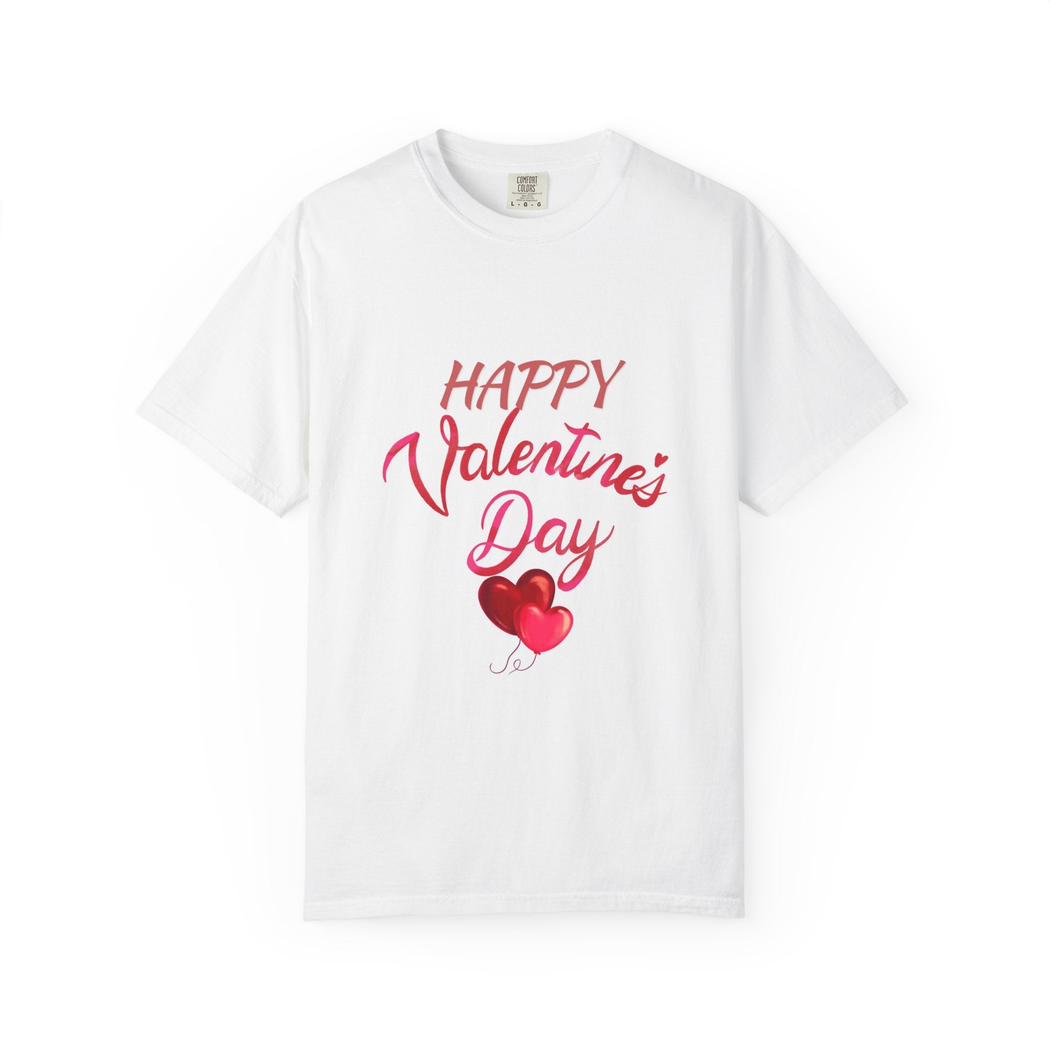Valentine's Day T-Shirt — "Happy Valentine's Day" Heart Graphic Tee