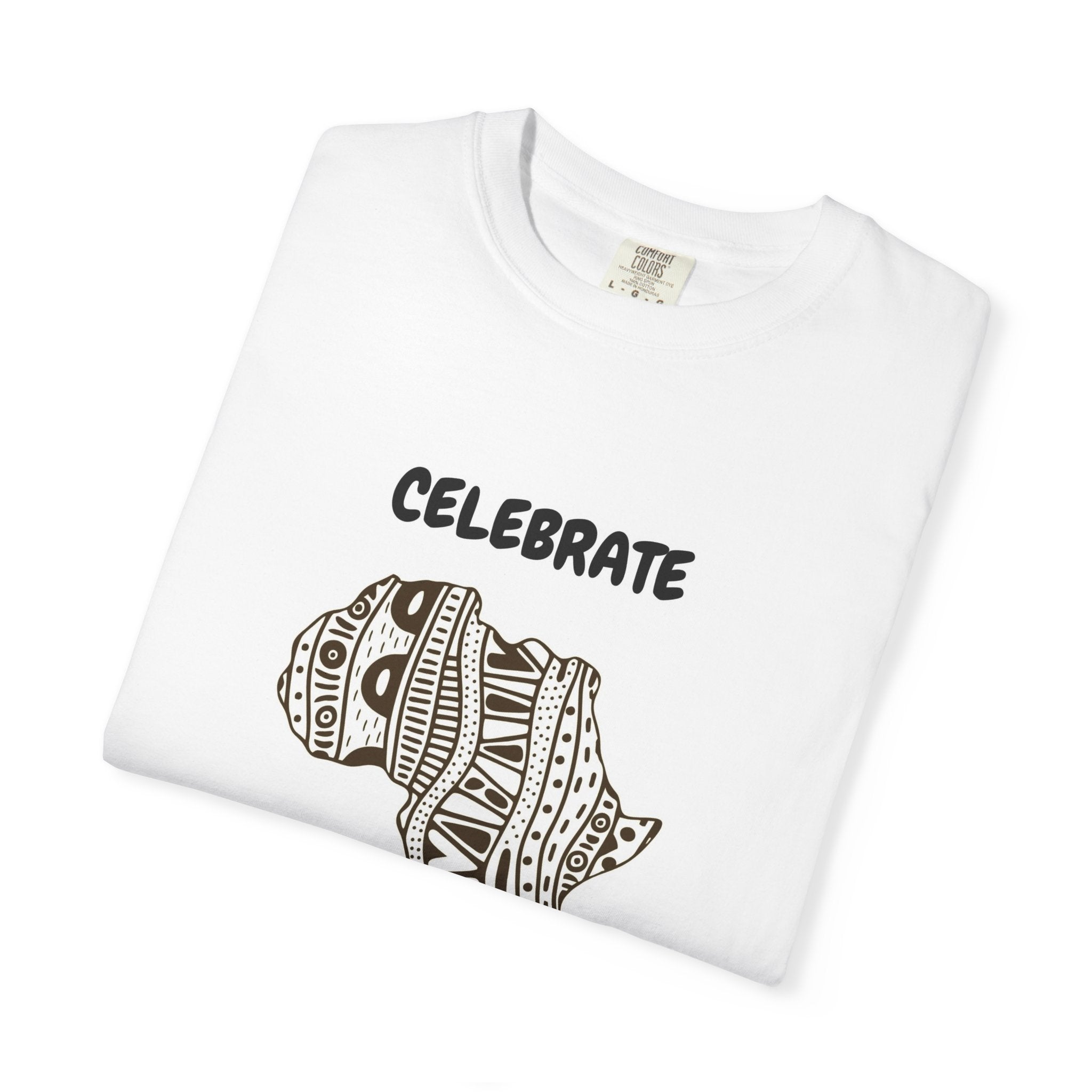 Celebrate Africa T-Shirt — African Map Tribal Pattern Tee
