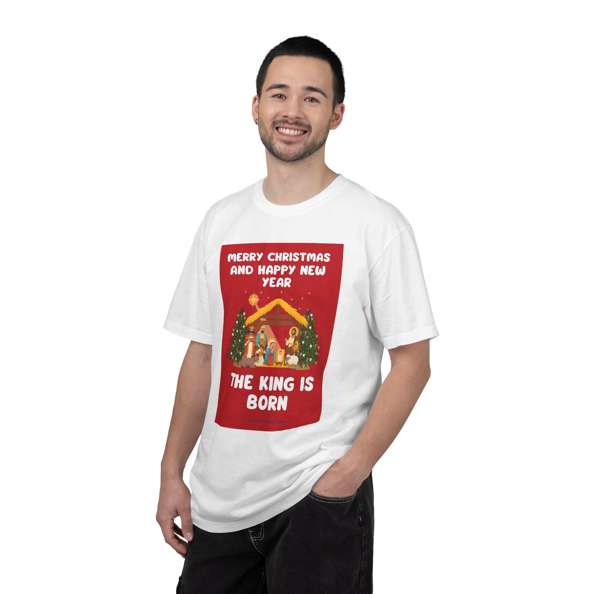 The King Is Born Christmas Nativity T-Shirt