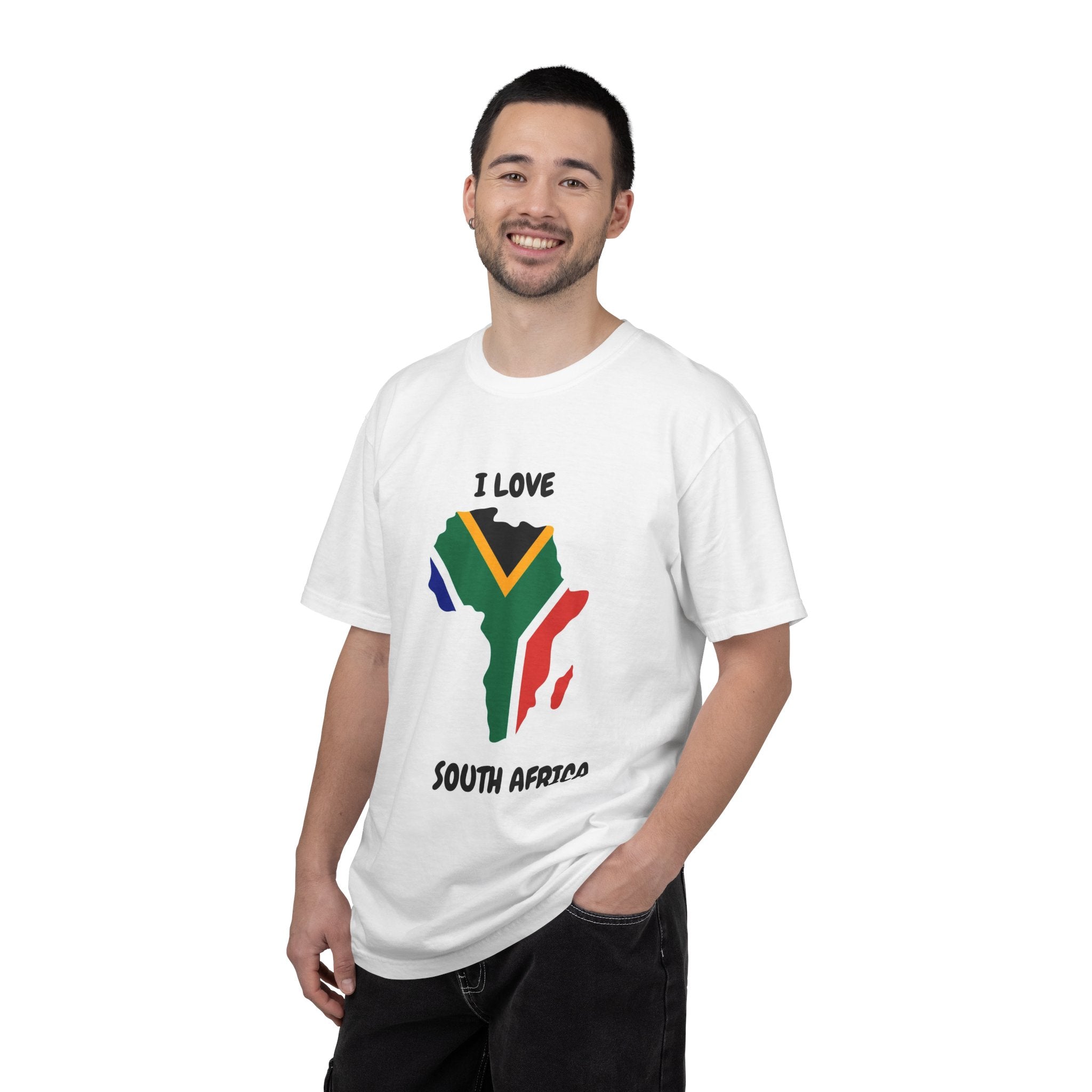 I Love South Africa T-Shirt — South Africa Flag Map Tee