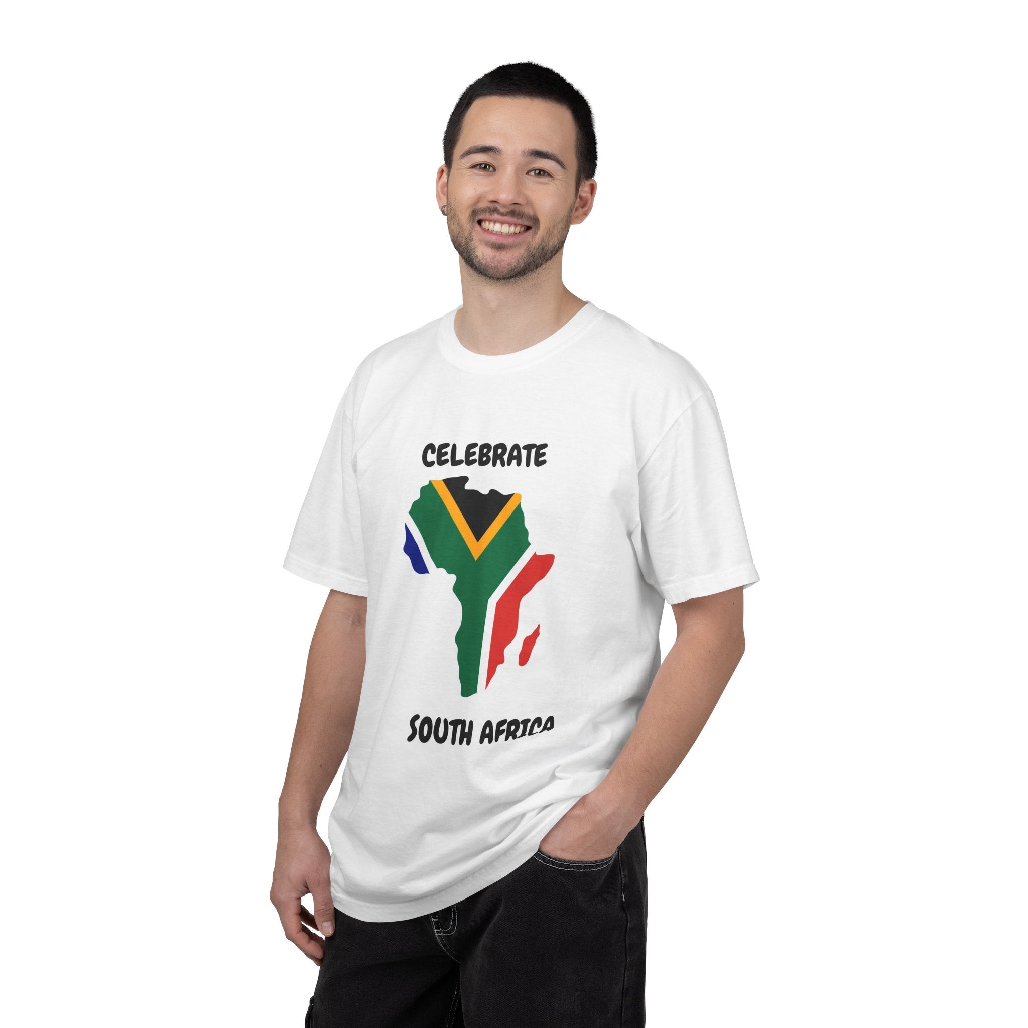 Celebrate South Africa T-Shirt — South Africa Flag Map Tee