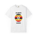 Celebrate Uganda T-Shirt — Uganda Flag Circle Design