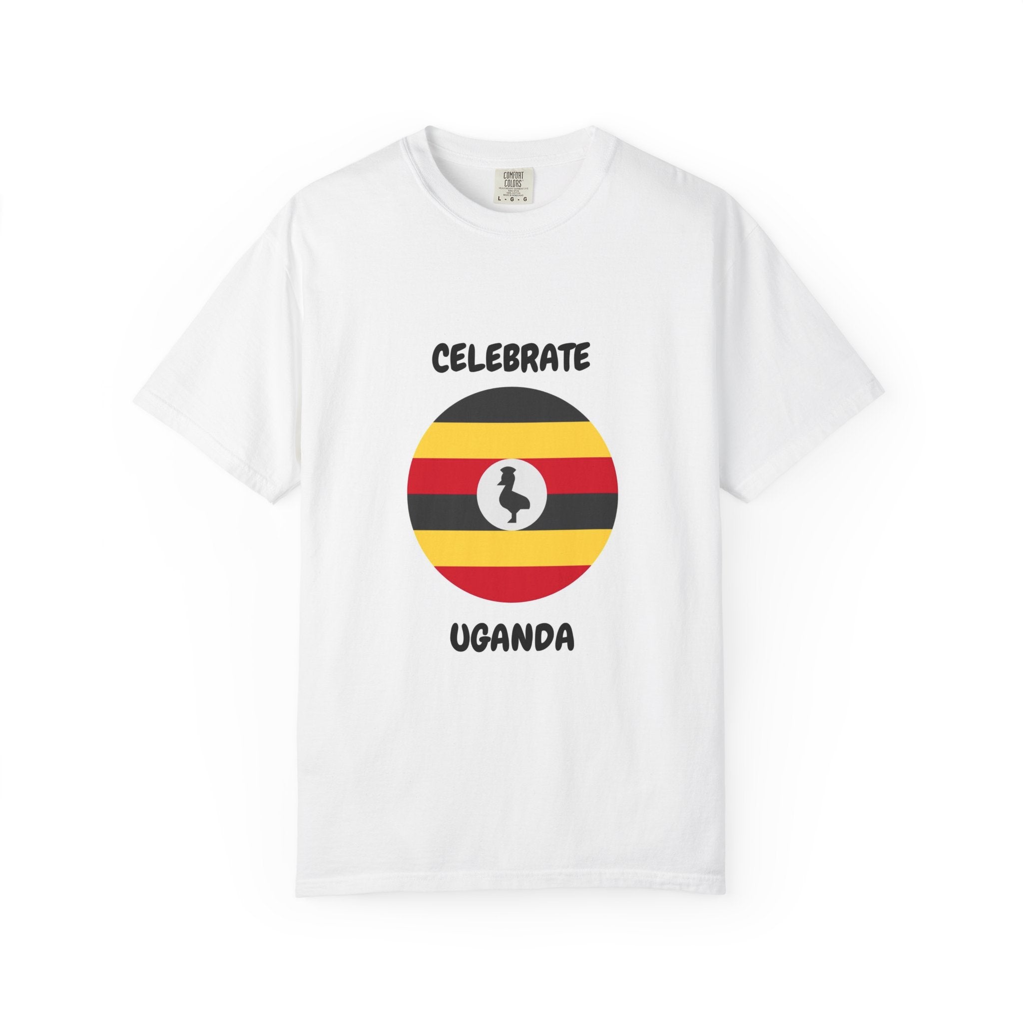Celebrate Uganda T-Shirt — Uganda Flag Circle Design