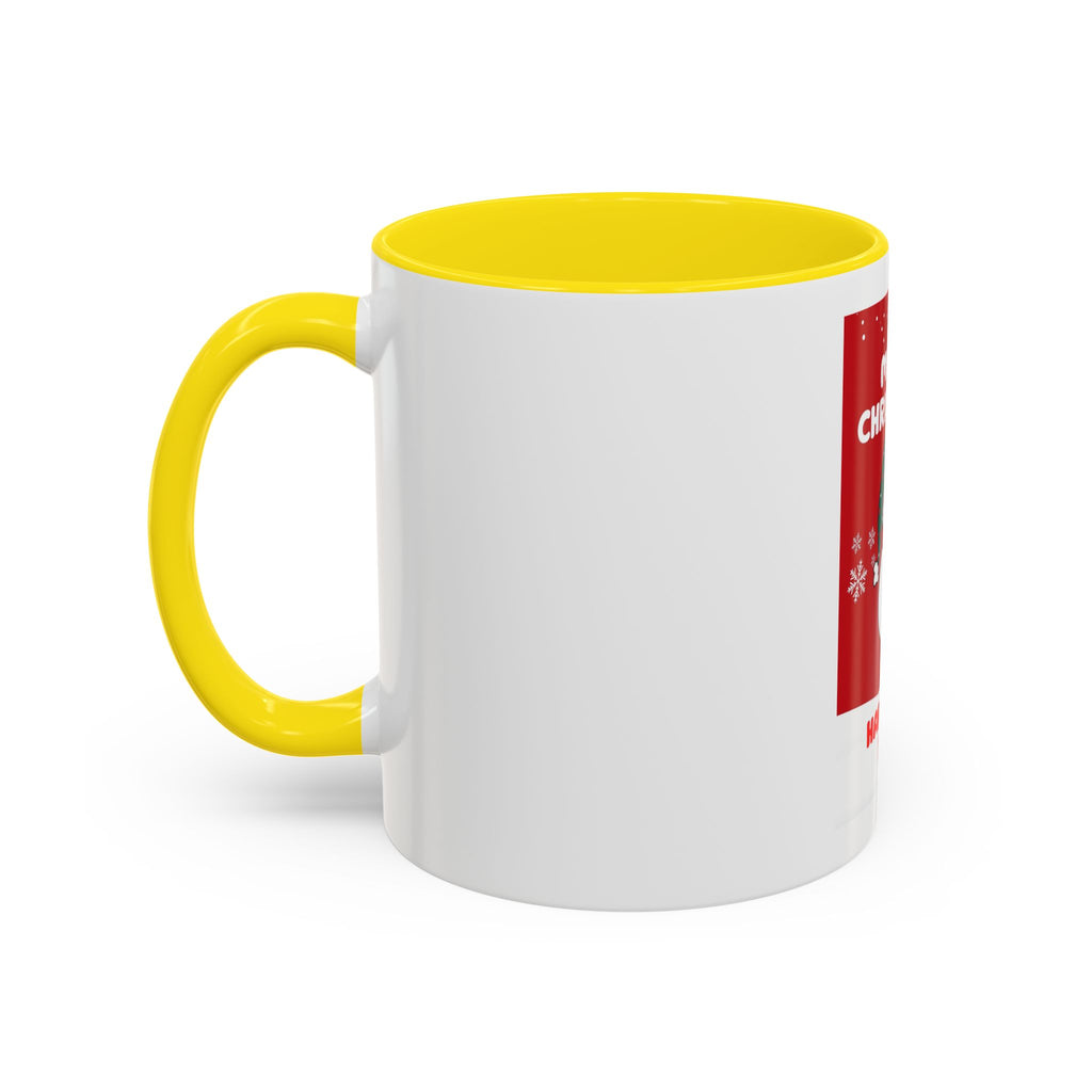 Christmas Snowman Coffee Mug — "Merry Christmas / Happy New Year" Accent Ceramic Mug