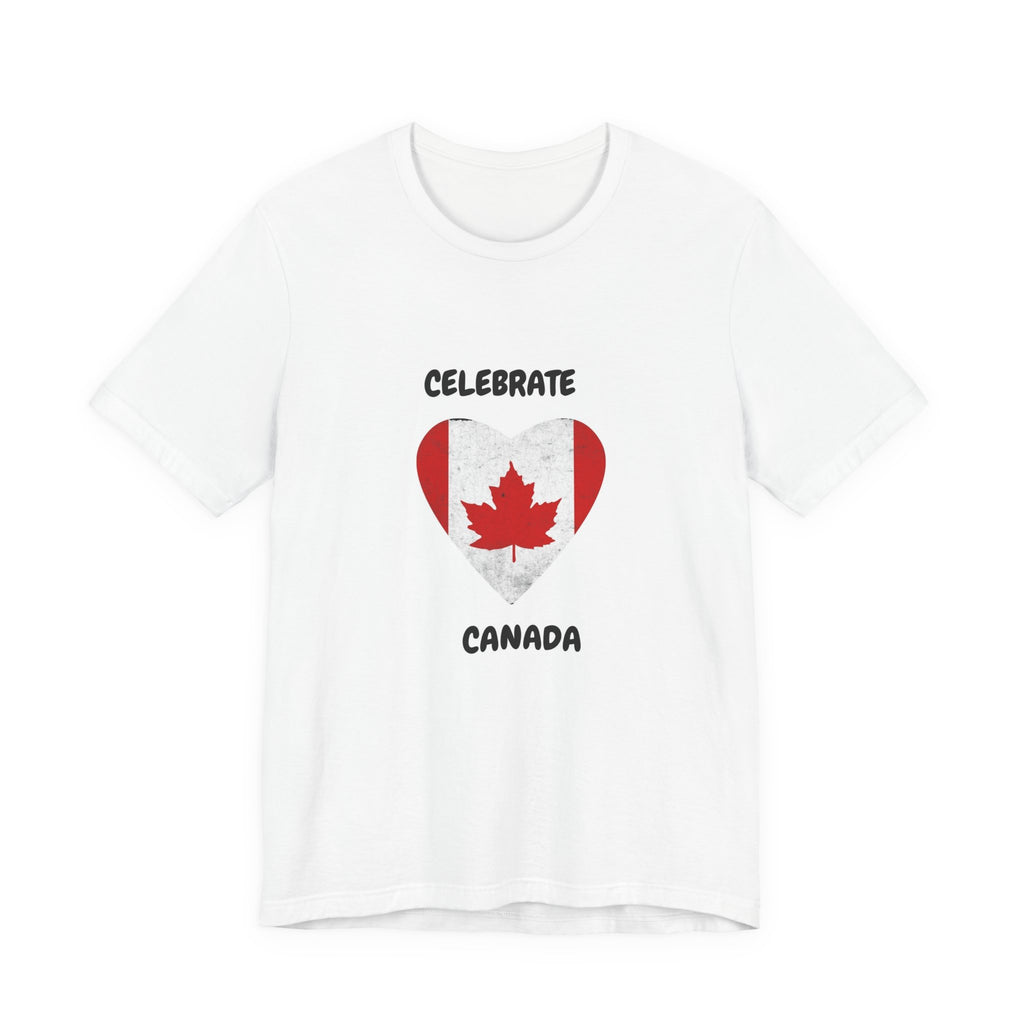 Celebrate Canada T-Shirt — Heart Flag Canadian Pride Tee