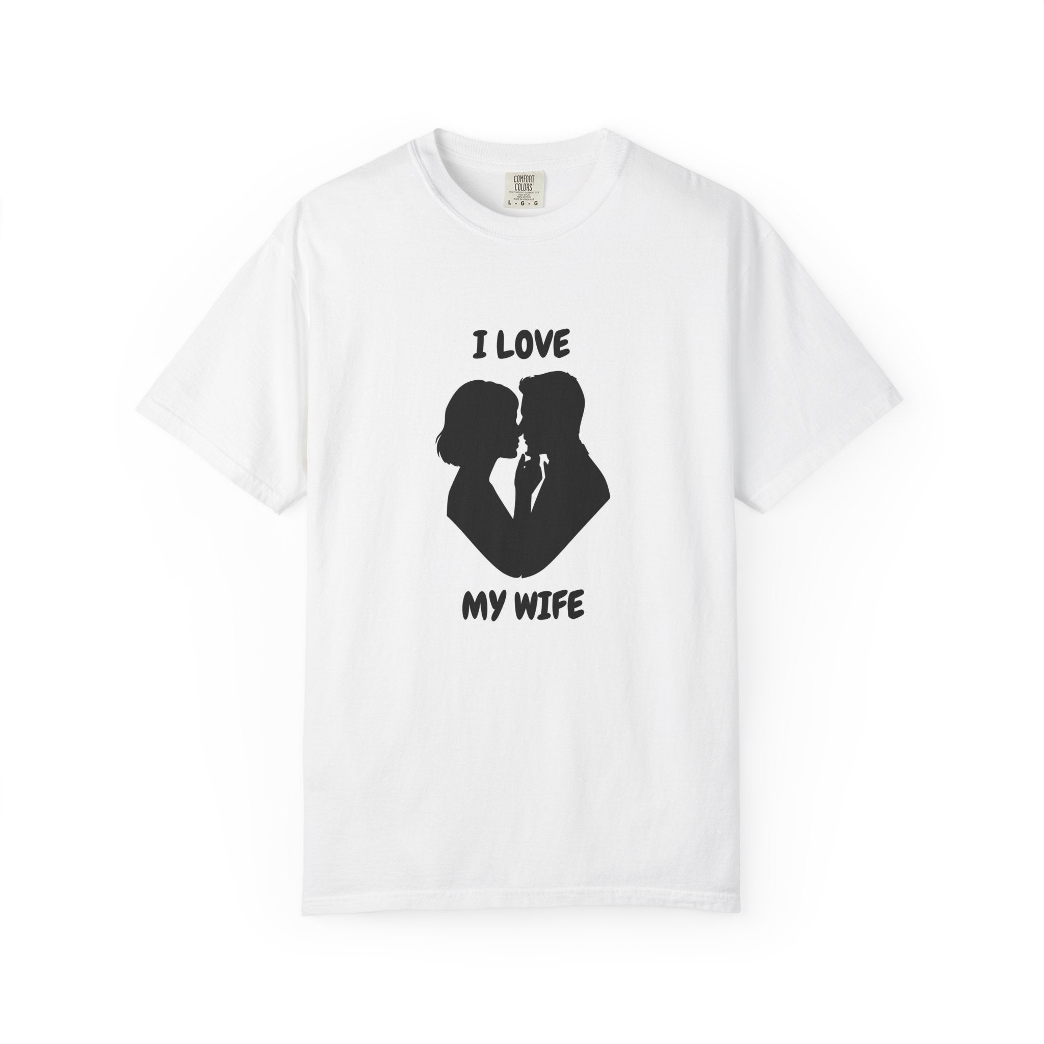 I Love My Wife T-shirt — Romantic Couple Silhouette Tee for Husband