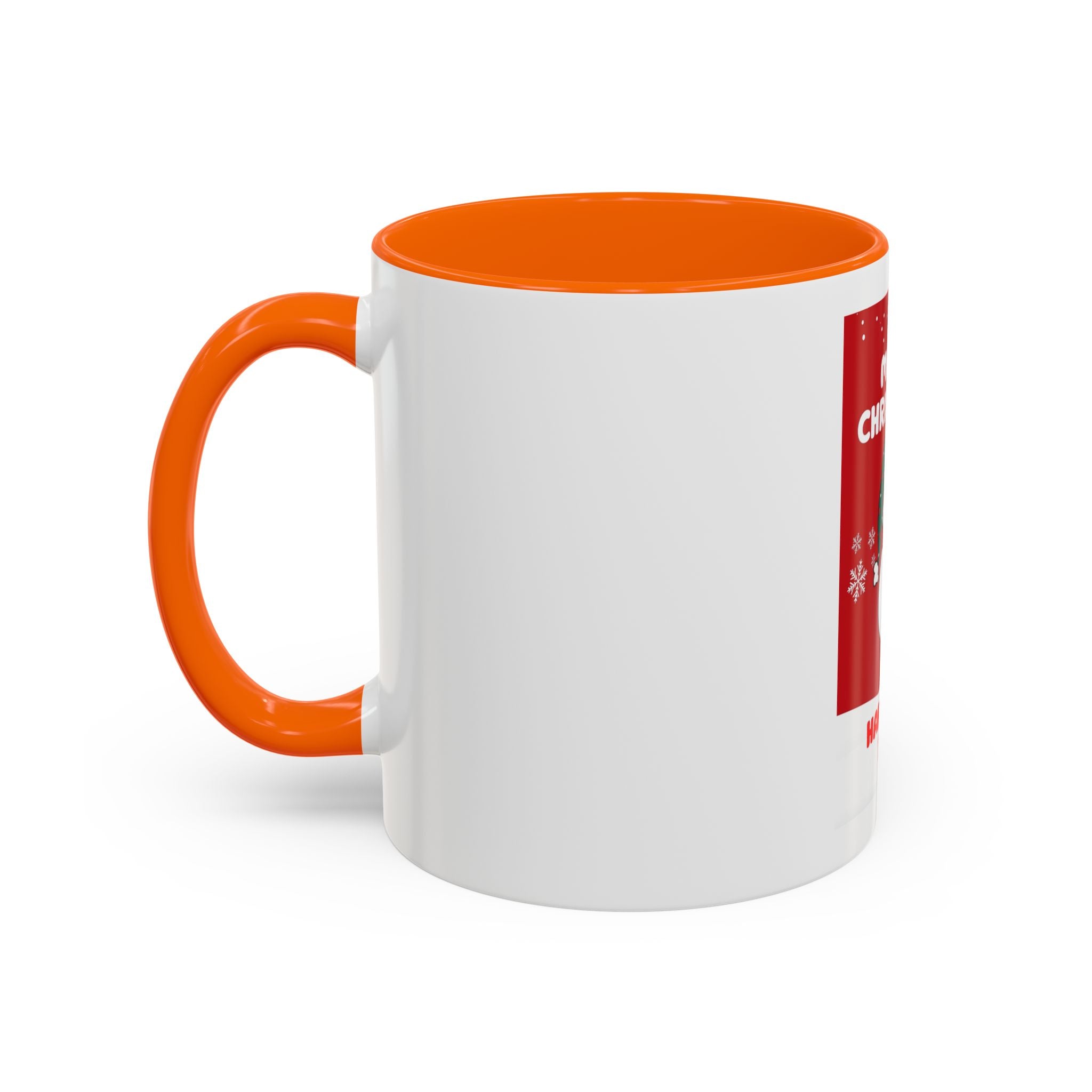 Christmas Snowman Coffee Mug — "Merry Christmas / Happy New Year" Accent Ceramic Mug