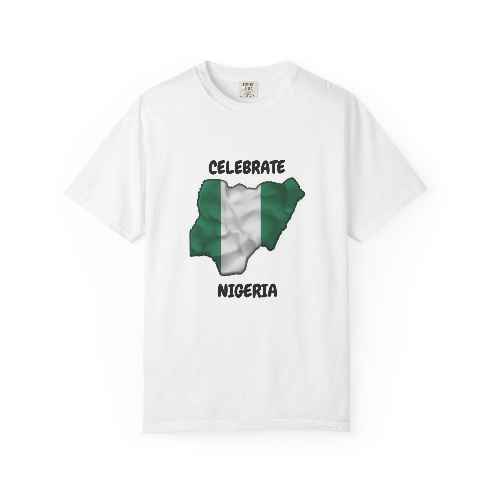 Celebrate Nigeria T-Shirt — Nigerian Flag Map Pride Tee