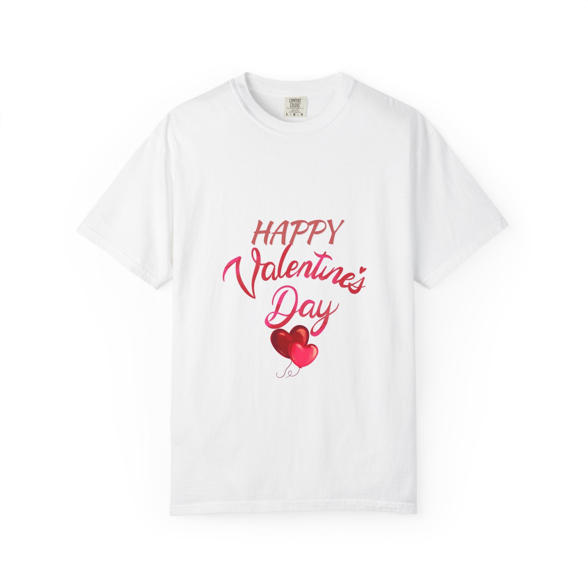 Valentine's Day T-Shirt — "Happy Valentine's Day" Heart Graphic