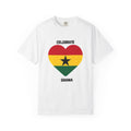 Celebrate Ghana Heart T-Shirt — Ghana Flag Pride Tee