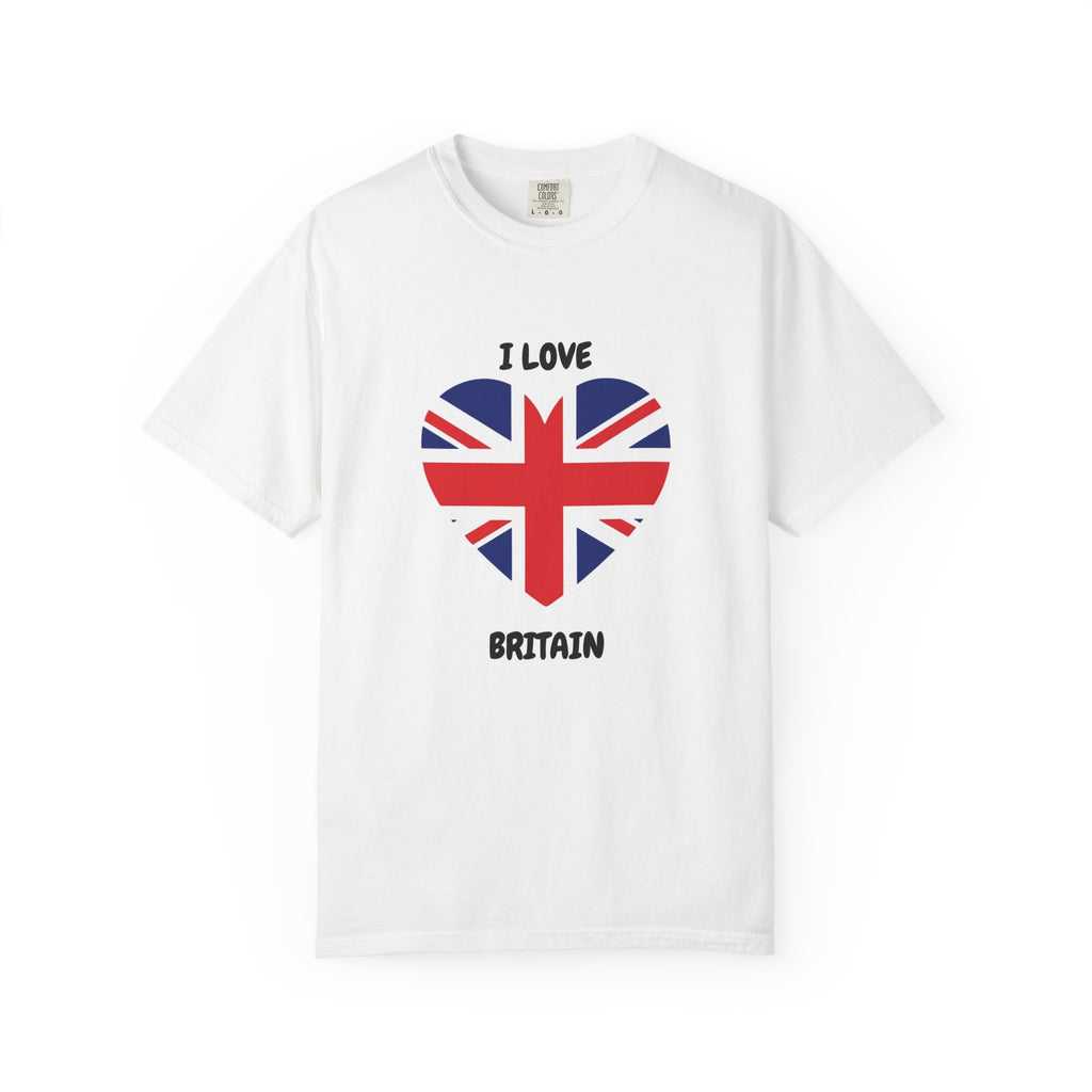 I Love Britain T-Shirt — Heart Union Jack UK Pride Tee