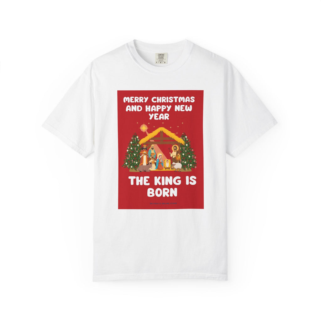 The King Is Born Christmas Nativity T-Shirt