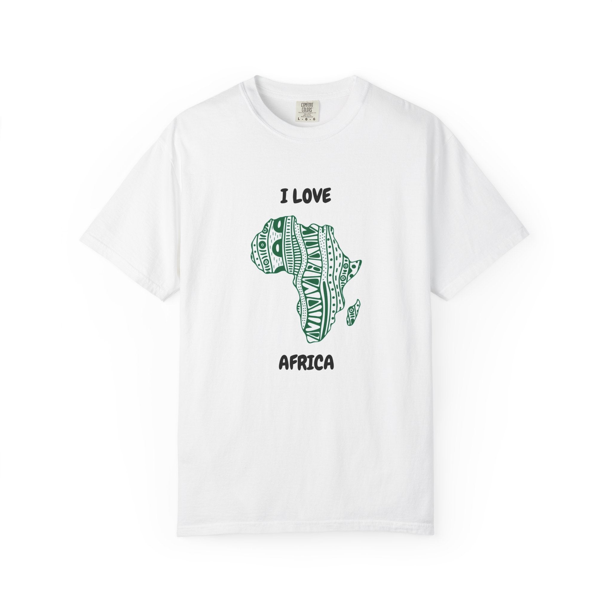 I Love Africa Graphic T-Shirt — Tribal Map Print