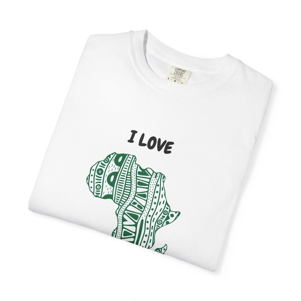I Love Africa Graphic T-Shirt — Tribal Map Print
