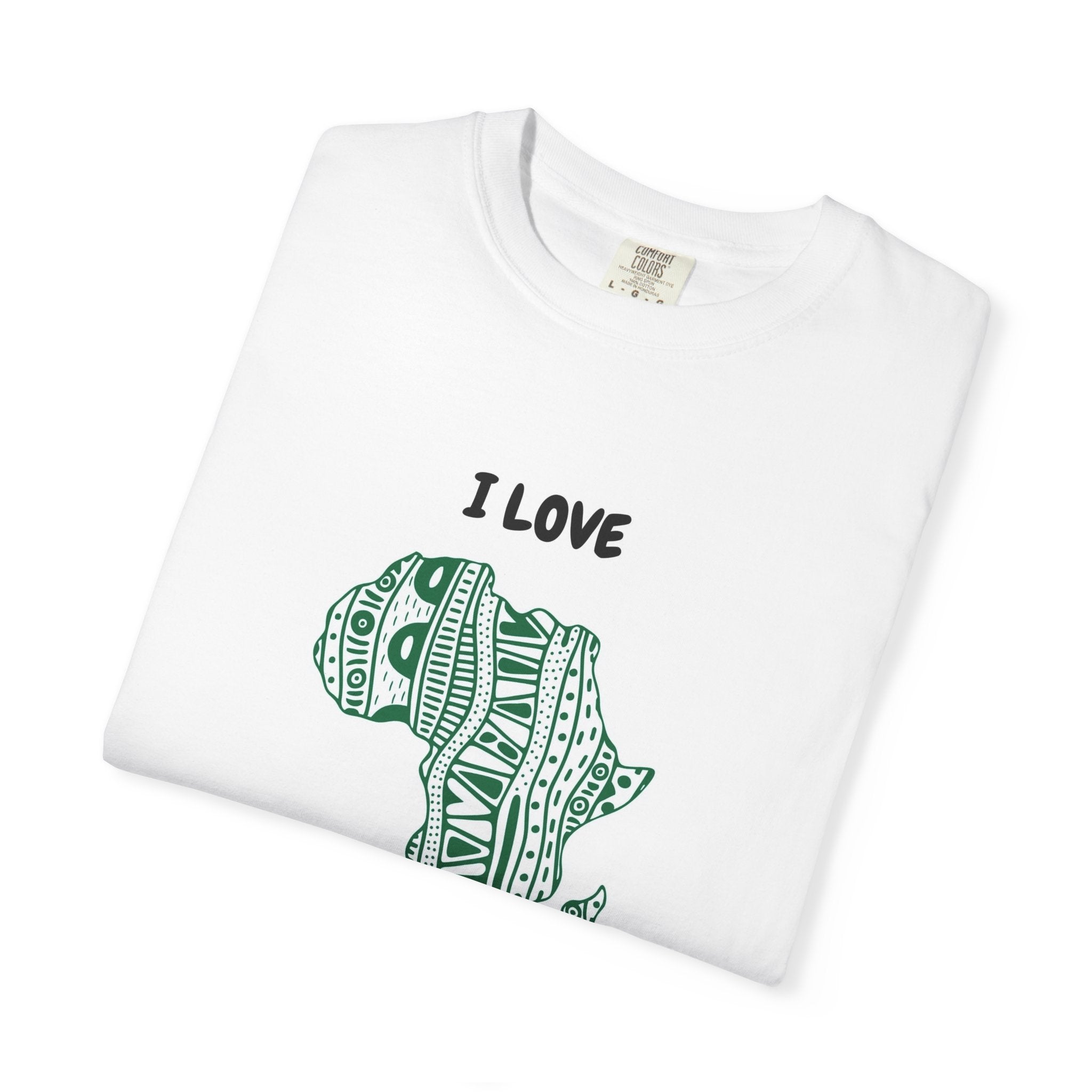 I Love Africa Graphic T-Shirt — Tribal Map Print