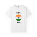 I Love India T-Shirt — Indian Flag Heart Graphic Tee