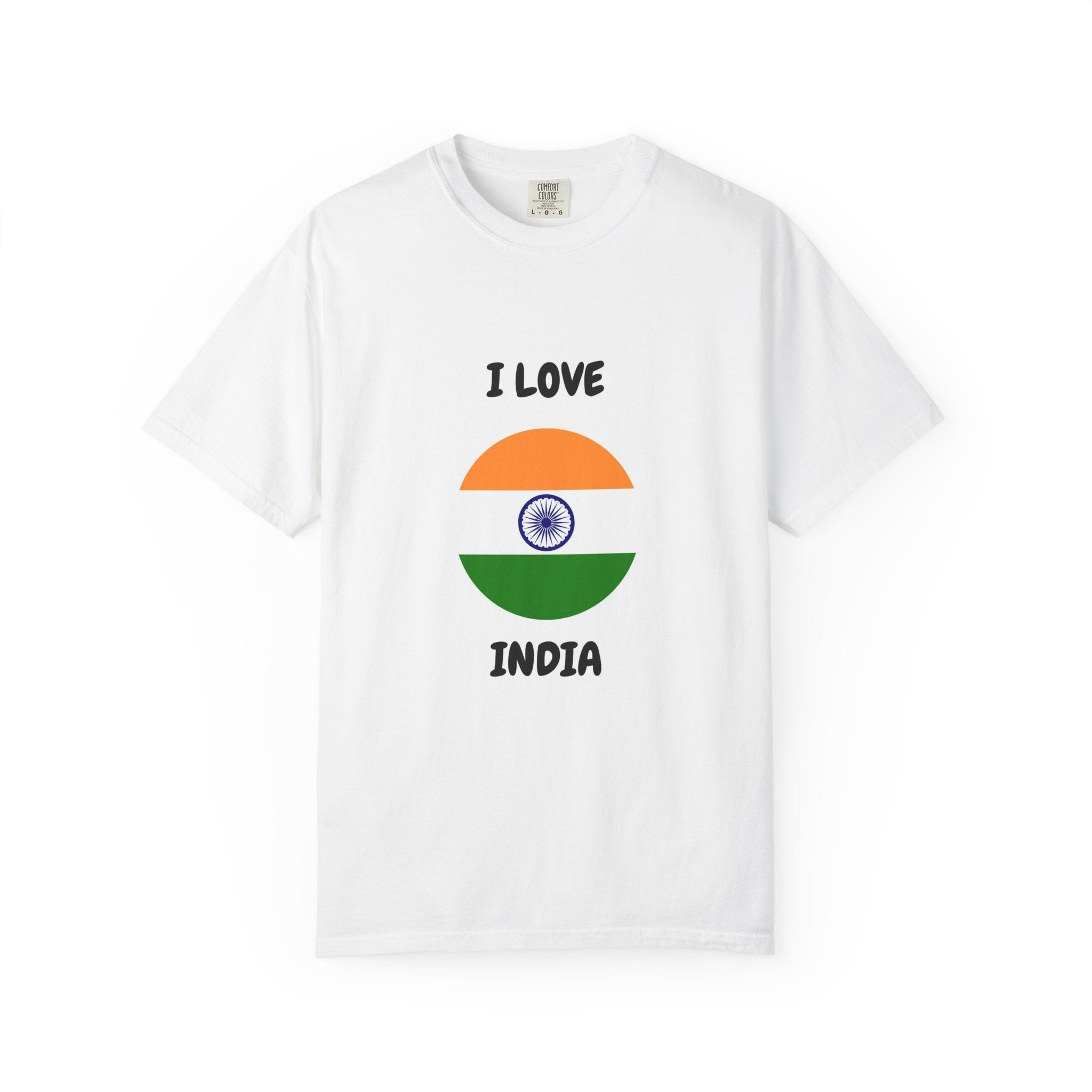 I Love India T-Shirt — Indian Flag Heart Graphic Tee