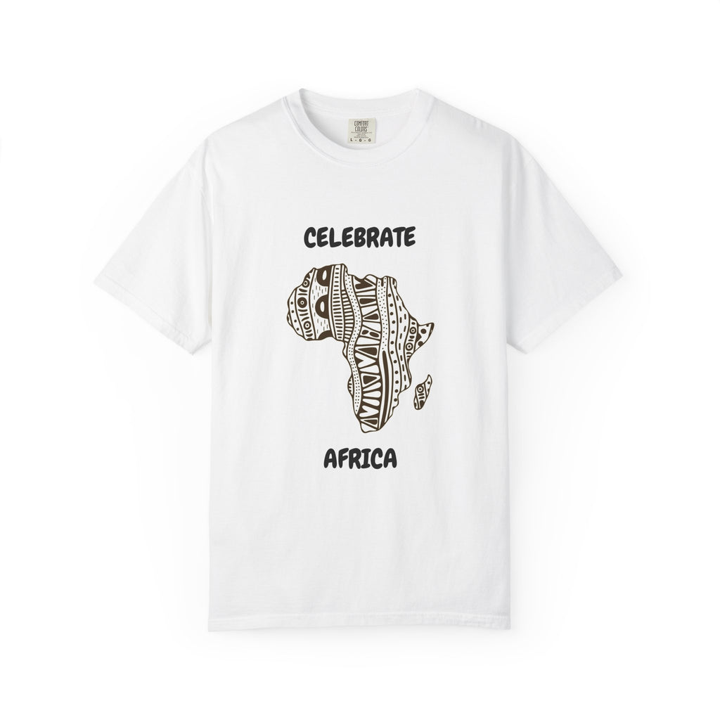 Celebrate Africa T-Shirt — African Map Tribal Pattern Tee
