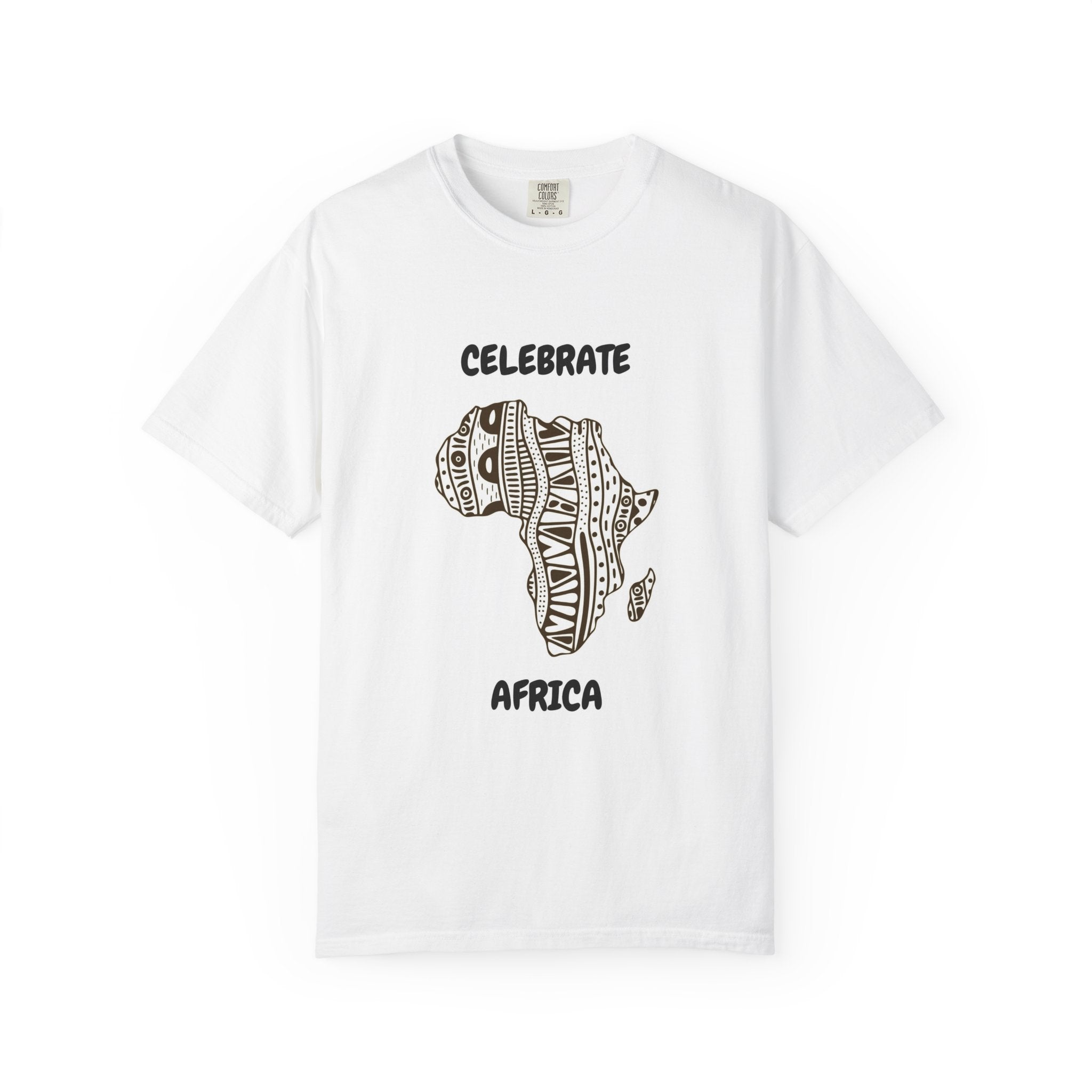 Celebrate Africa T-Shirt — African Map Tribal Pattern Tee