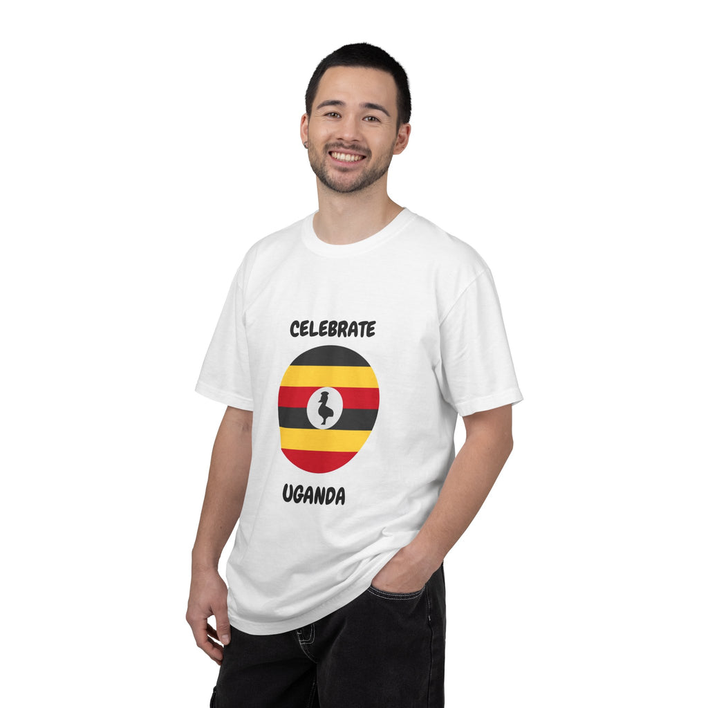 Celebrate Uganda T-Shirt — Uganda Flag Circle Design