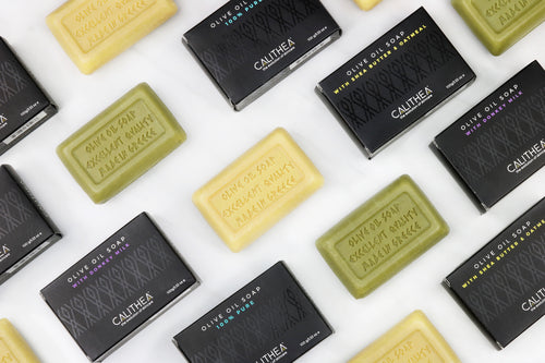 Calithea 3 Pack 100% Organic Olive Oil Soap w/ Shea Butter & Oatmeal ( Lovely for skin)