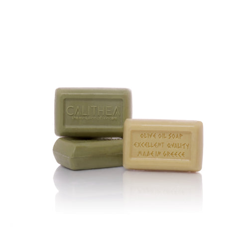 Calithea 3 Pack 100% Organic Olive Oil Soap w/ Shea Butter & Oatmeal ( Lovely for skin)