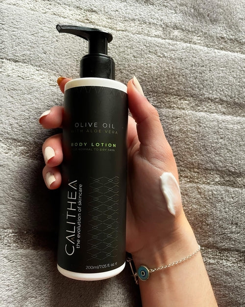 CALITHEA  Natural, Organic Olive Oil Body Lotion with Aloe Vera ( Best for your skin)