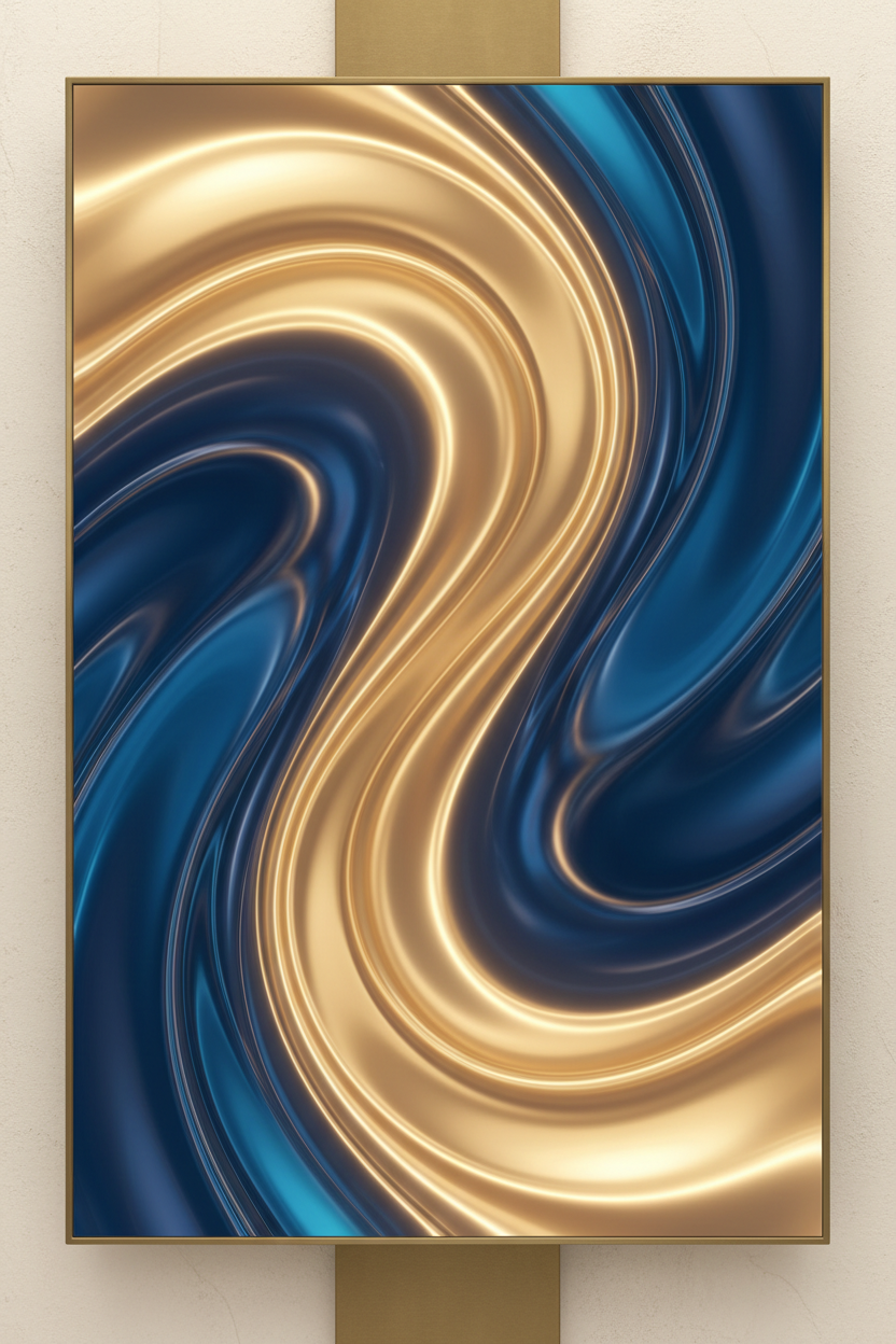 Liquid Gold Abstract